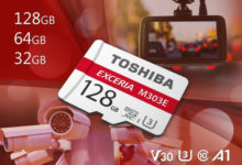 Фото - Toshiba, карты памяти microSD, автомобильные видеорегистраторы, камеры видеонаблюдения, EXCERIATM M303E